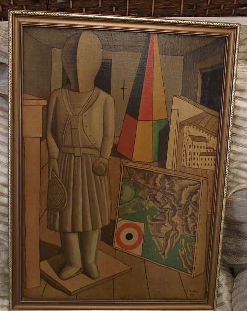 CANVAS GEOMETRIC PATTERN OF A PERSON