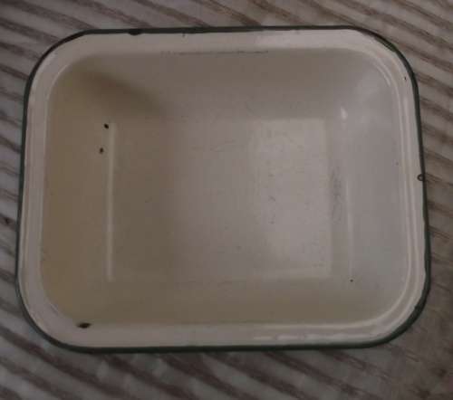 enamel rectangular dish