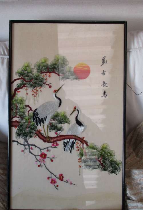 STORKS ON A TREE ORIENTAL