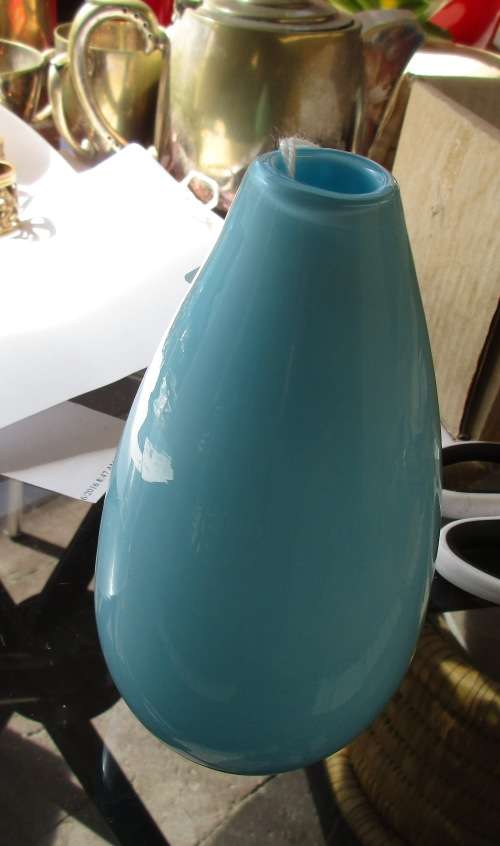 BLUE BALUSTER VASE