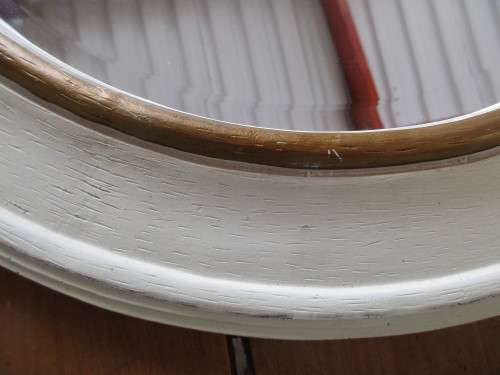 WONDERFUL WOOD OVAL MIRROR