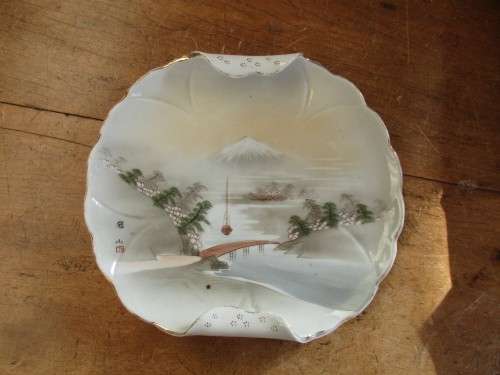 CAKE PLATE WITH ORIENTAL SCENE