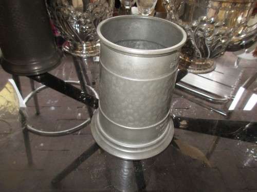 PEWTER MUG WITH D SHAPE HANDLE