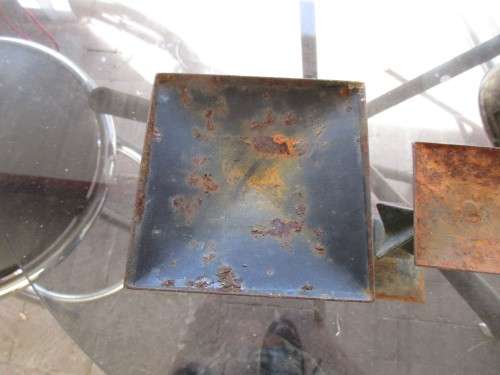 TWO CAST IRON STANDS