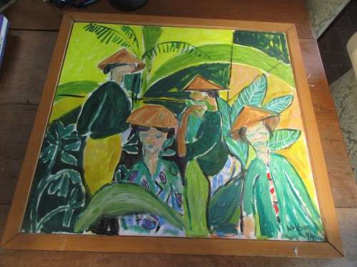 OIL ON CANVAS  WOLFSON 1994 ORIENTAL LADIES