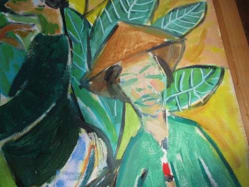 OIL ON CANVAS  WOLFSON 1994 ORIENTAL LADIES