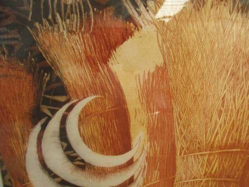 SOUTH AFRICAN SIGNED PRINT  VERONA HIGGS 1990 COSMIC ORDER