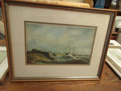 PRINT S OF THE SHIPWRECK OF THE DIANA AND A WRECK IN TABLE BAY AFTER THOMAS BAINES