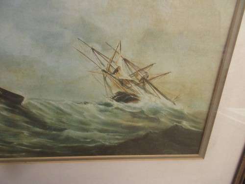 PRINT S OF THE SHIPWRECK OF THE DIANA AND A WRECK IN TABLE BAY AFTER THOMAS BAINES