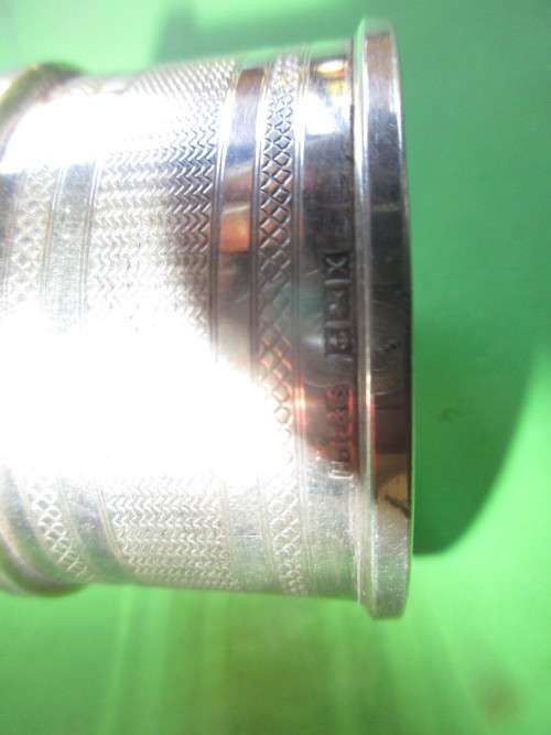 BIRMINGHAM SILVER NAPKIN RINGS 1972  HARDY BROTHERS