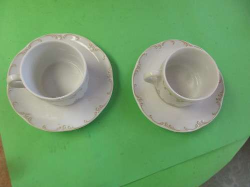 PAIR ROSENTHAL CUPS AND SAUCERS