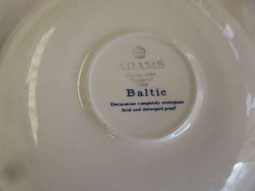 ADAMS CHINA DUO ( CUP AND SAUCER)