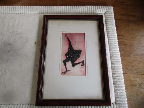 BEAUTIFUL SET 3 CRAIG MARRAN WATERCOLOURS OF OSTRICHES