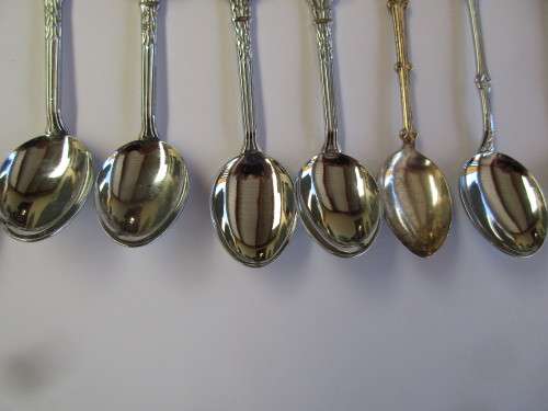 COLLECTION OF 10 SOUVENIR SPOONS VARIOUS AFRICAN PLACES