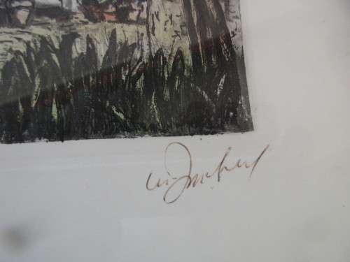 WATERCOLOUR BARBIZON MAISON DI CORET SIGNED