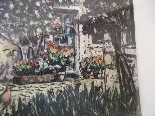 WATERCOLOUR BARBIZON MAISON DI CORET SIGNED