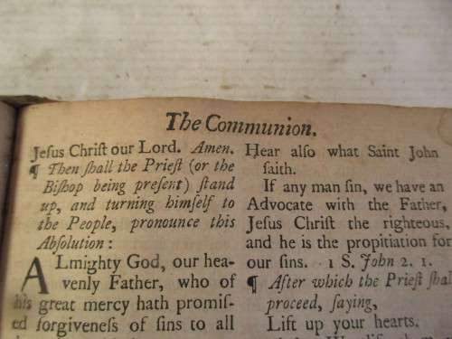 THE BOOK OF COMMON PRAYER 1735