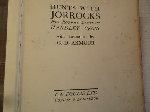 HUNTS WITH JORROCKS 1924