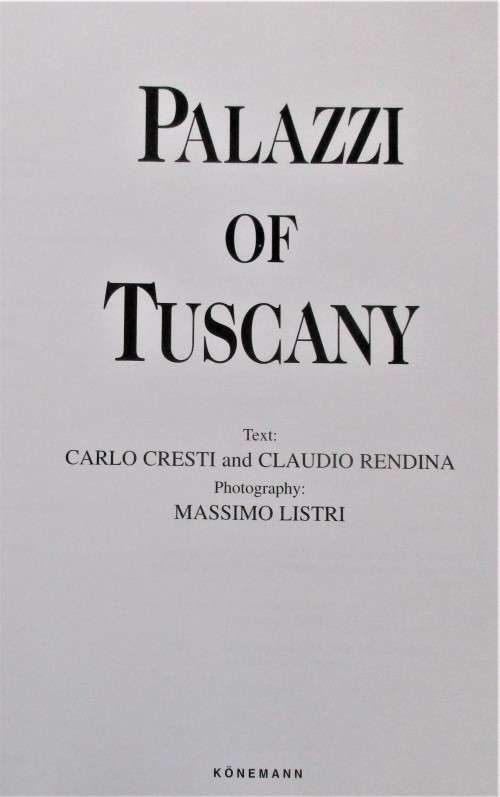 PALAZZI OF TUSCANY 2000  FIRST EDITION