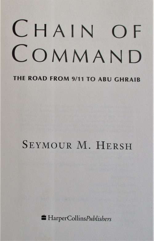 CHAIN OF COMMAND 2004 FIRST EDITION