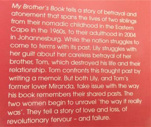 MY BROTHERS BOOK FIRST EDITION 2008 SIGNED COPY