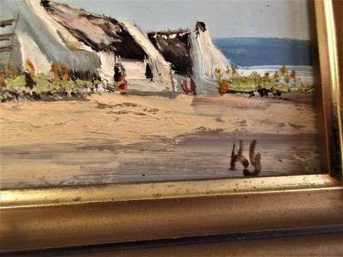 PAIR BEAUTIFUL OIL  ON BOARD  SCENES LOOKS LIKE EASTERN CAPE