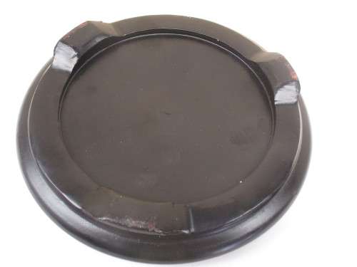 BEAUTIFUL BIG MODERN  QIANLONG JAR WITH LID ON WOOD STAND