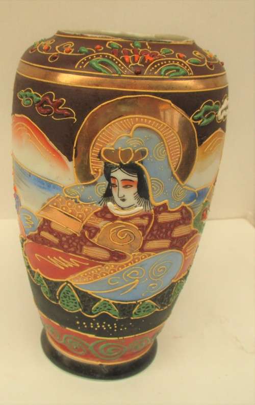 BEAUTIFUL JAPANESE SATSUMA  MORIAGE VASE