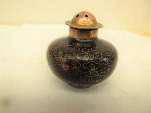 BEAUTIFUL CLOISONNE PEPPERETTE