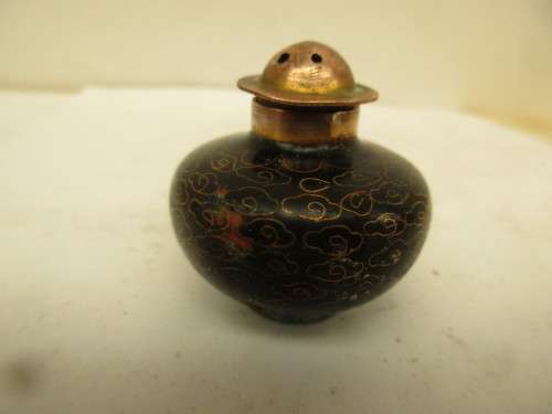 BEAUTIFUL CLOISONNE PEPPERETTE