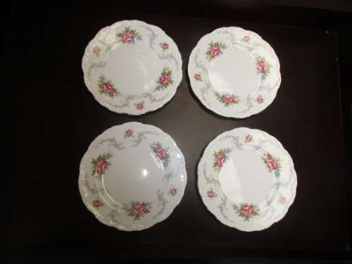 FOUR ROYAL ALBERT SIDE PLATES `TRANQUILITY`