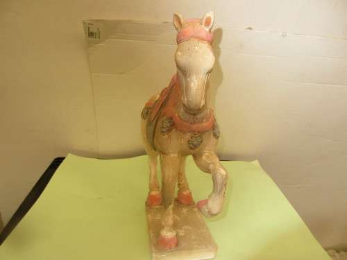 BEAUTIFUL  PAIR TANG DYNASTY  CERAMIC CHINESE HORSES  c1960`s
