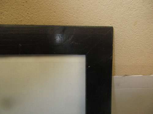 BEAUTIFUL BLACK WOOD FRAMED   RABBIT PICTURE FOR DESK  MOUNT