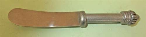 BEAUTIFUL CAROL BOYES STAINLESS STEEL AND CAST ALUMINUM  BUTTER KNIFE