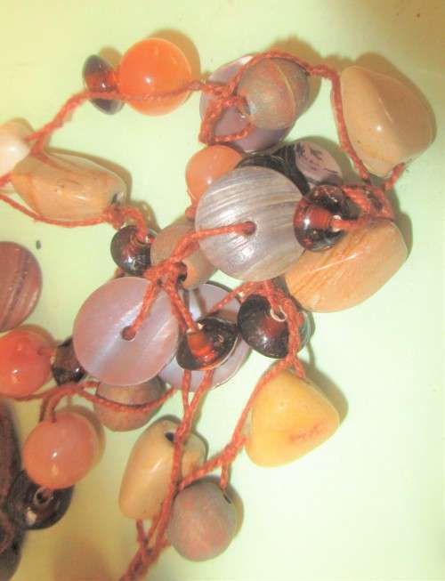 BEAUTIFUL MULTIPLE  STONE  BANGLE AND STONE PENDANT