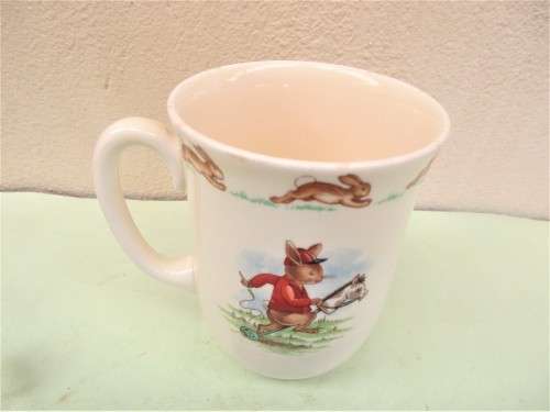 ROYAL DOULTON BUNNYKINS SERIES  MUG AND SAUCER NEW CONDITION