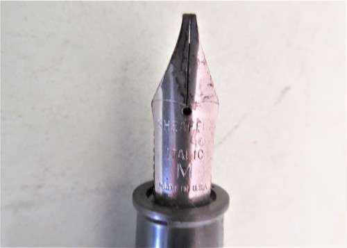 SHAEFFER BLUE  CARTRIDGE FOUNTAIN PEN  M NIB  c 1990