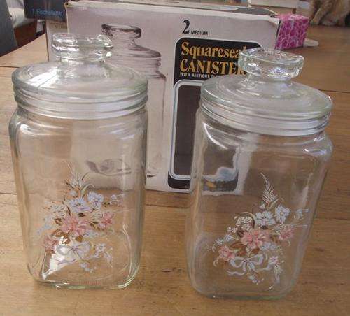 PAIR STORAGE JARS
