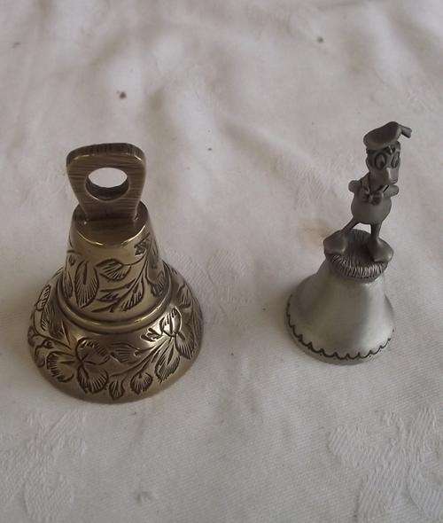 TWO BELLS ONE BRASS ONE MADE BY DISNEY