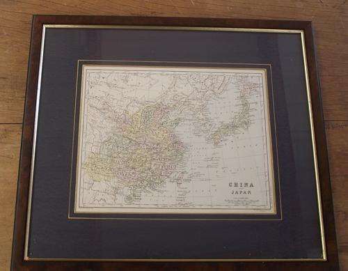 MAP OF CHINA AND JAPAN  C1874