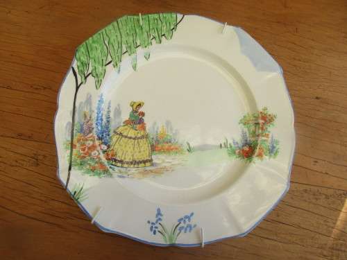 BEAUTIFUL ROYAL FALCON WARE (HANLEY) HANDPAINTED PLATE C 1930`S