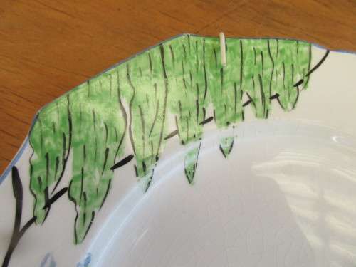 BEAUTIFUL ROYAL FALCON WARE (HANLEY) HANDPAINTED PLATE C 1930`S