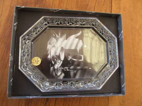 ABSOLUTELY BEAUTIFUL ROSENTHAL CRYSTAL PHOTO FRAME WITH ORIGINAL BOX