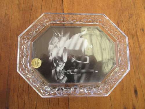 ABSOLUTELY BEAUTIFUL ROSENTHAL CRYSTAL PHOTO FRAME WITH ORIGINAL BOX