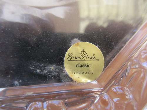 ABSOLUTELY BEAUTIFUL ROSENTHAL CRYSTAL PHOTO FRAME WITH ORIGINAL BOX