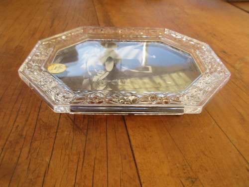 ABSOLUTELY BEAUTIFUL ROSENTHAL CRYSTAL PHOTO FRAME WITH ORIGINAL BOX