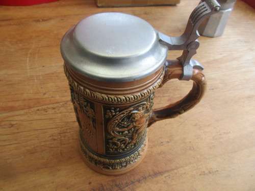 GERZ BEER STEIN  GERMANY HANDGEMALT