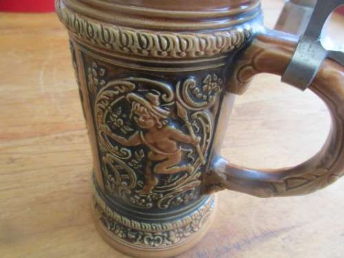 GERZ BEER STEIN  GERMANY HANDGEMALT