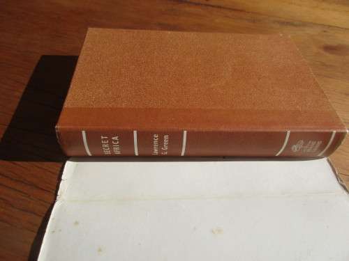 LAWRENCE G GREEN SECRET AFRICA REPRINTED 1974  HARDCOVER WITH DUST JACKET