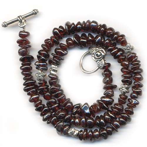 GARNET Single-Strand Necklace